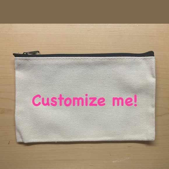 Handbags - Customizable Makeup Bag or pencil bag